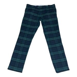 Polo by Ralph Lauren Navy & Green Plaid Chinos